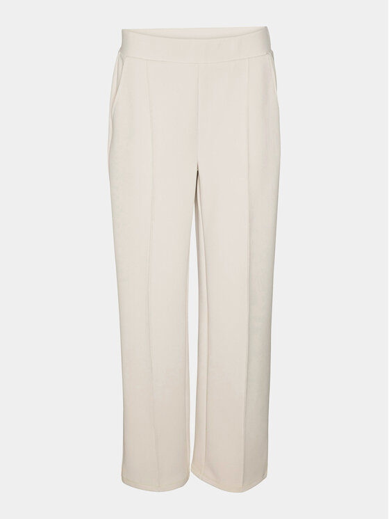 Vero Moda Vero Moda Hlače 10296830 Écru Relaxed Fit