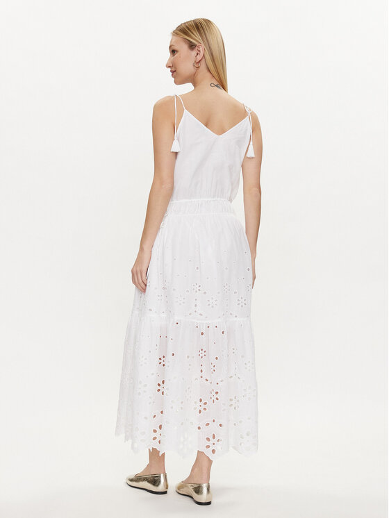 Pepe Jeans Pepe Jeans Rochie de vară Dusana PL953480 Alb Regular Fit