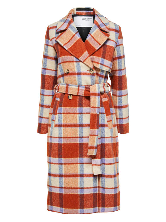 Selected Femme Selected Femme Villane mantel Khloe 16087519 Oranž Regular Fit