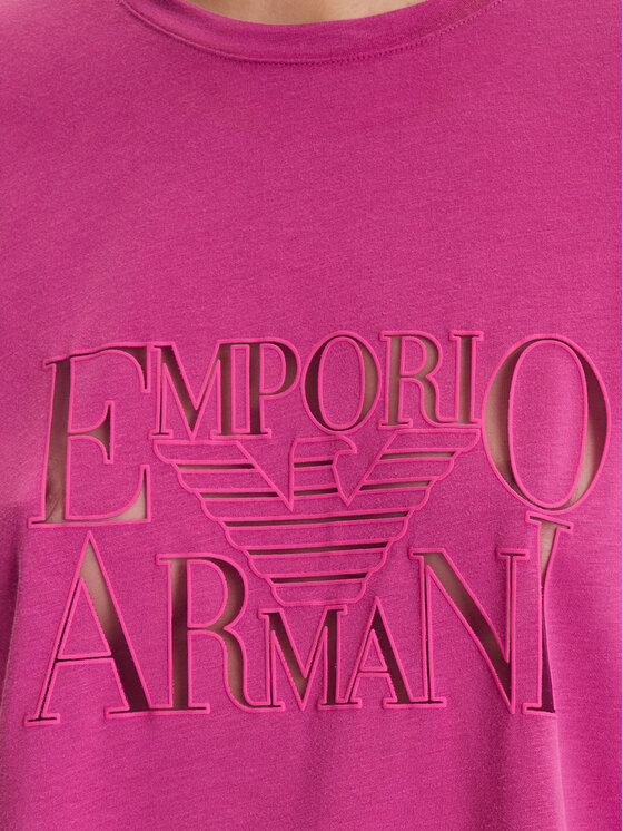 Emporio Armani Emporio Armani Tričko EW000616 AF12187 UA227 Ružová Loose Fit