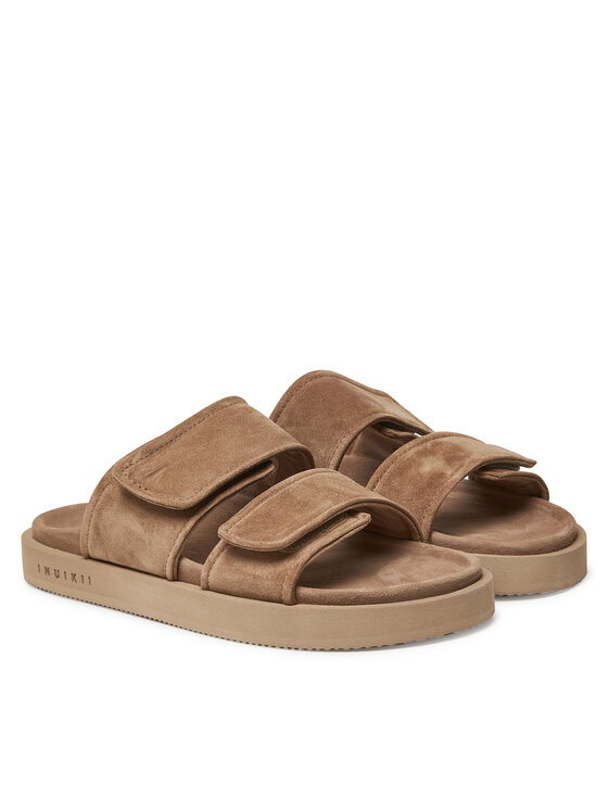 Inuikii Inuikii Klapki Suede Double Band 50102-510 Beżowy