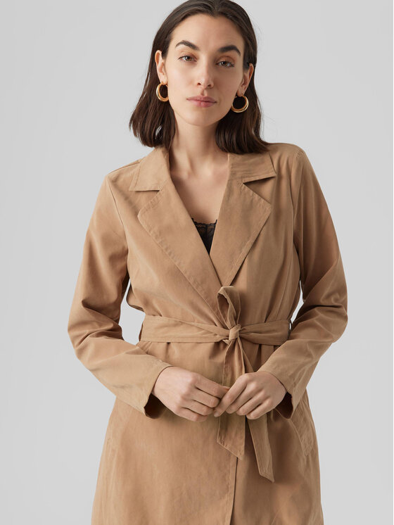 Vero Moda Vero Moda Тренч Billie Daisy 10281638 Кафяв Regular Fit