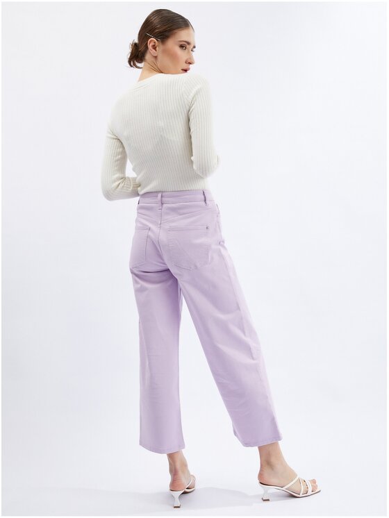 Orsay Orsay Jeansy 313082432000__38 Fioletowy Loose Leg