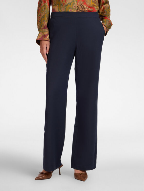 Elena Mirò Elena Mirò Spodnie materiałowe P813Z000211N034 Niebieski Flare Fit