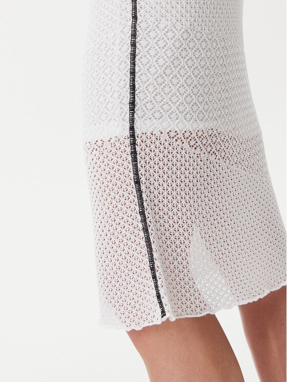 PINKO PINKO Fustă midi Trivor 104892 A2EB Alb Regular Fit