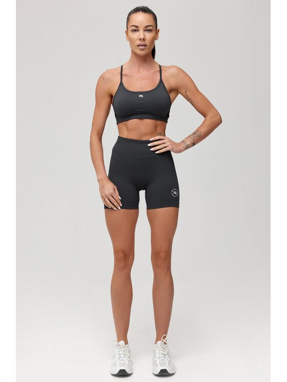 ROUGH RADICAL ROUGH RADICAL Szorty sportowe SEAMLESS GLOW SHORTS Szary Slim Fit