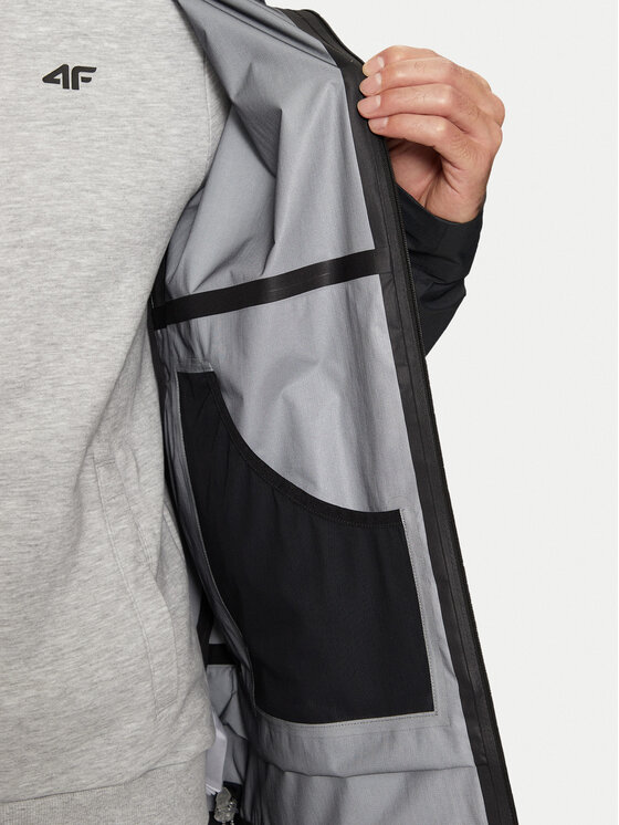 4F 4F Дощовик 4FWAW24TTJAM513 Чорний Regular Fit