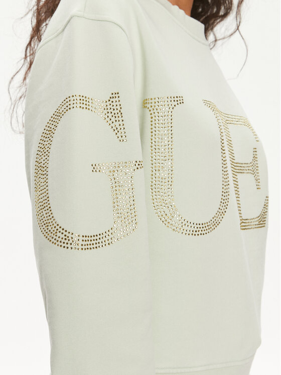 Guess Guess Світшот Vintage Logo W4GQ10 KC8I0 Жовтий Relaxed Fit