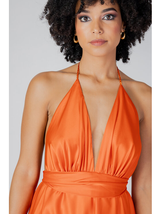 Sol Wears Women Sol Wears Women Abito da sera DIANA LUNGO Arancione To Fit