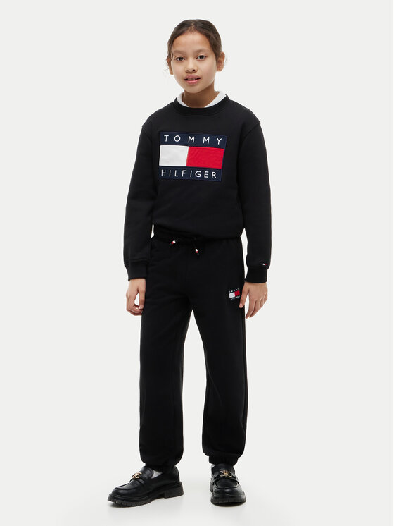 Tommy Hilfiger Tommy Hilfiger Melegítő alsó KS0KS00715 M Fekete Regular Fit