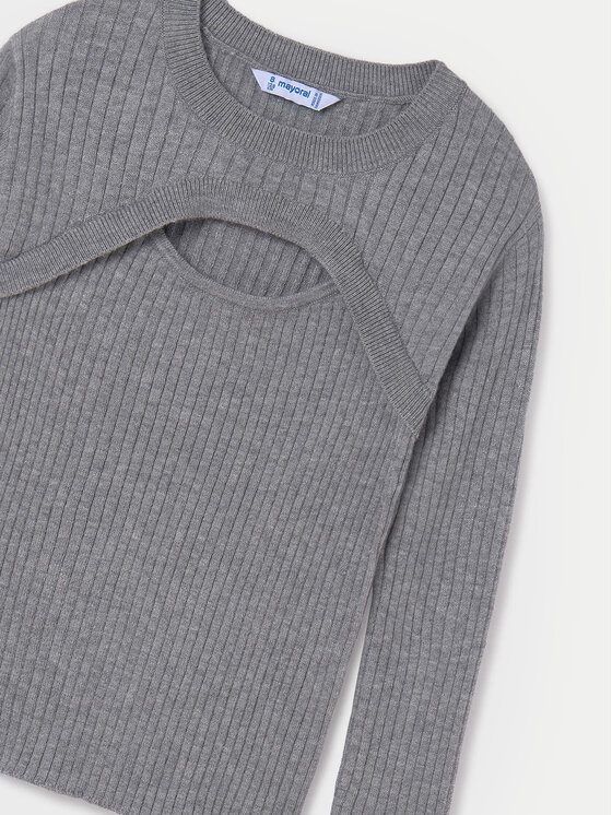 Mayoral Mayoral Bluse 7308 Grau Slim Fit