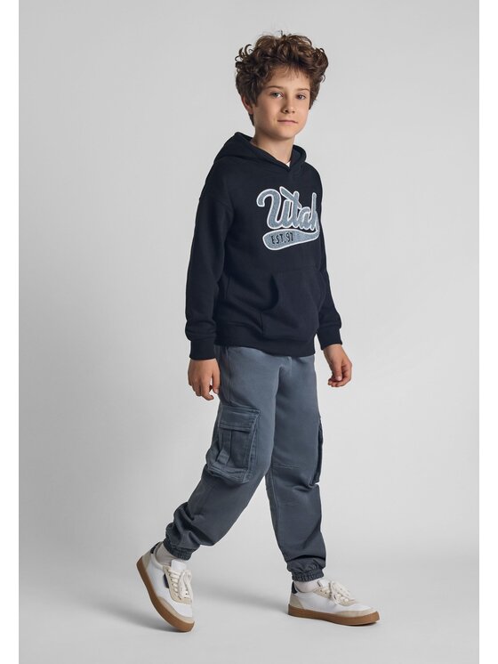 minoti minoti Spodnie cargo 27PANT49 Niebieski Regular Fit