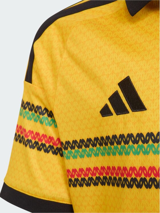 adidas adidas Koszulka techniczna Jamaica 26 x Bob Marley Home Kids Jersey Żółty Regular Fit