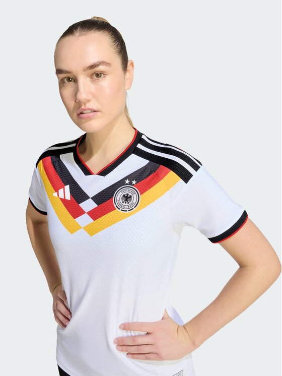 adidas adidas Koszulka techniczna Germany 26 Women's Team Home Authentic Jersey Biały Regular Fit