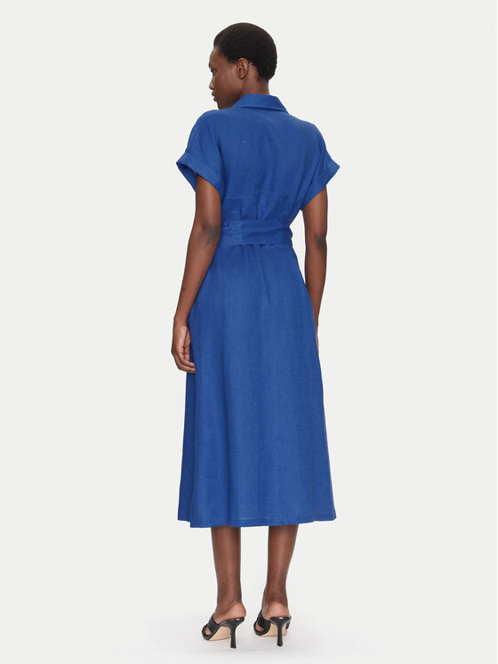 Luisa Spagnoli Luisa Spagnoli Marškinių tipo suknelė Patrono 542264 Mėlyna Regular Fit