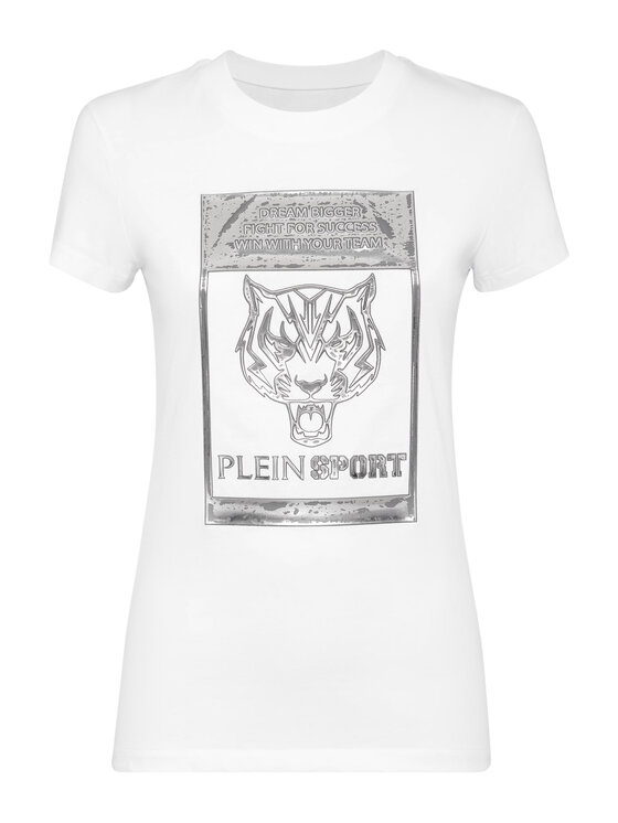 Plein Sport Plein Sport T-Shirt 2125 Biały Regular Fit