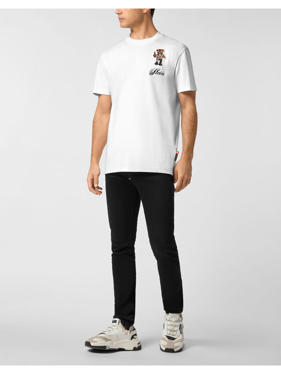 PHILIPP PLEIN PHILIPP PLEIN T-Shirt 27169 Biały Regular Fit