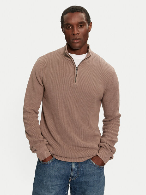 Brave Soul Brave Soul Pulover MK-610HASTINGS Bež Regular Fit