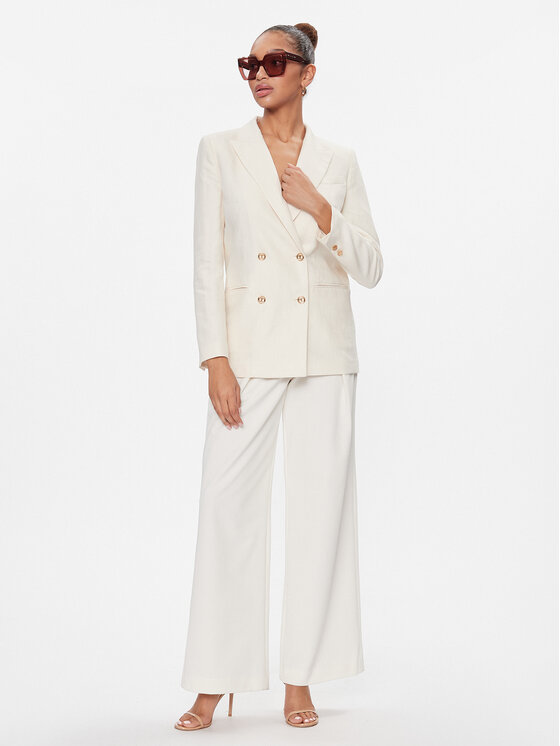 TWINSET TWINSET Marynarka 241TP2560 Écru Oversize
