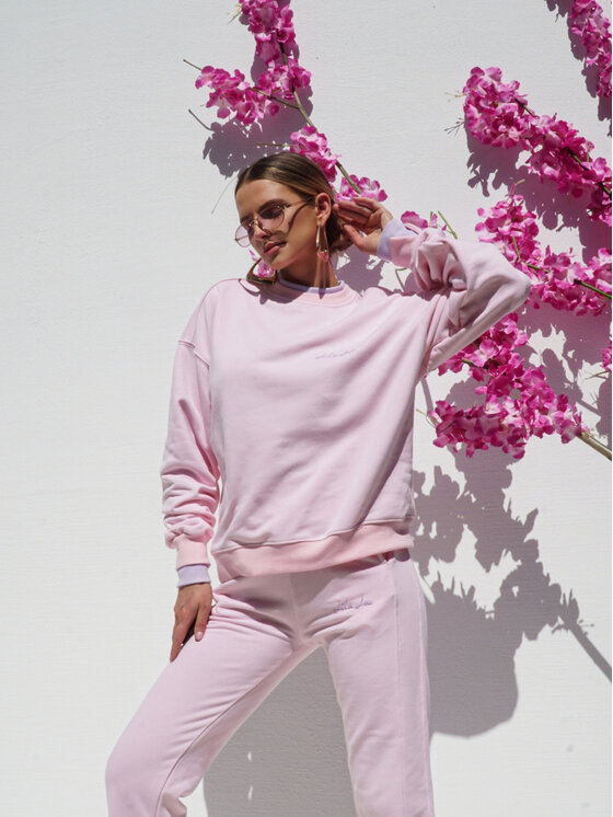 LilaLou LilaLou Dres Poli Różowy Regular Fit
