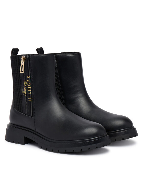 Tommy Hilfiger Tommy Hilfiger Botki Ashlyn T3A5-35161-1355 S Czarny