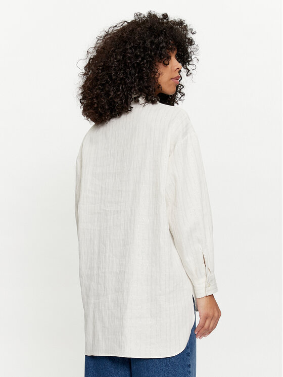 TWINSET TWINSET Πουκάμισο 241TT2221 Λευκό Loose Fit