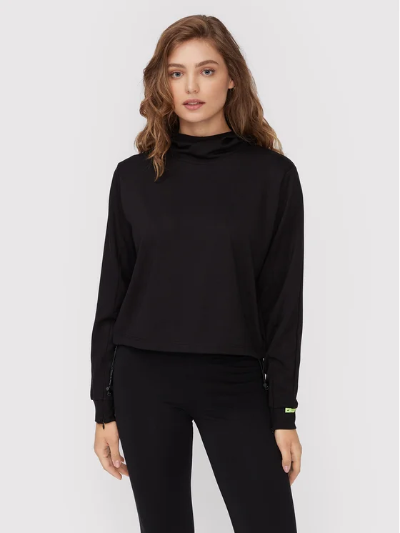 4F Sweatshirt H4Z22-BLD021 Schwarz Relaxed Fit