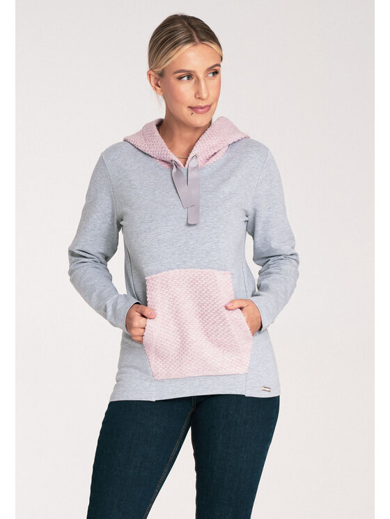 FIGL FIGL Bluza M1045 Różowy Regular Fit