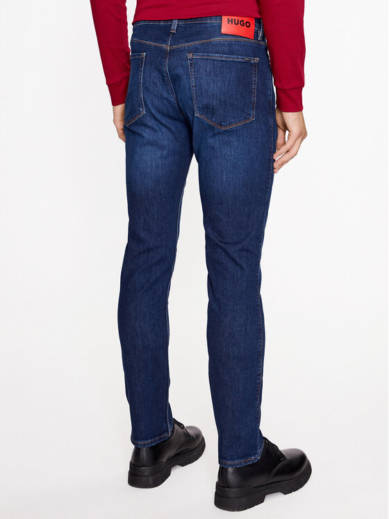 HUGO Hugo Jeansy 50493701 Tmavomodrá Slim Fit