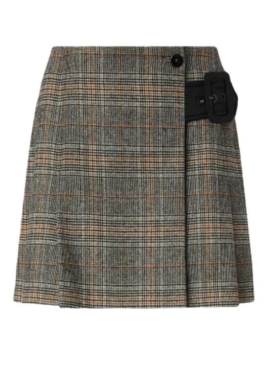 PINKO PINKO Φούστα Consolata gonna check Μπεζ Slim Fit
