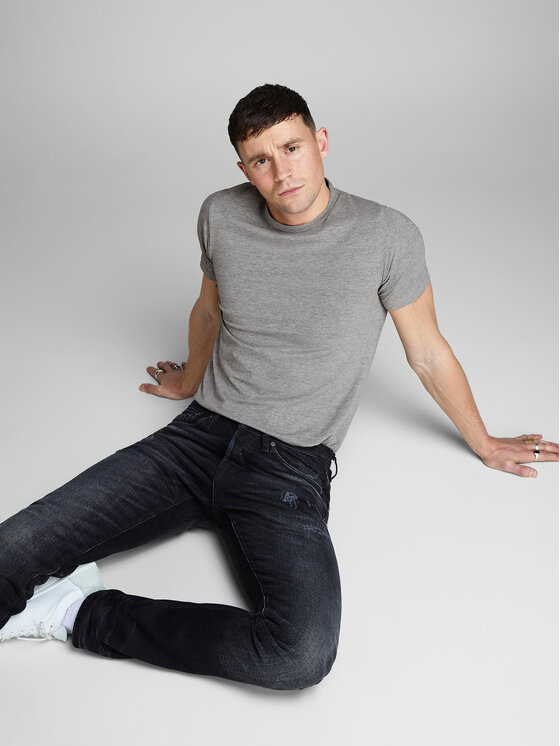 Jack&Jones Jack&Jones T-shirt Basic 12058529 Siva Stretch Fit