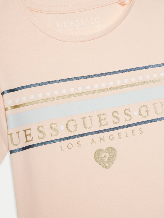 Guess Guess Тишърт K5GI00 K6YW4 Розов Regular Fit
