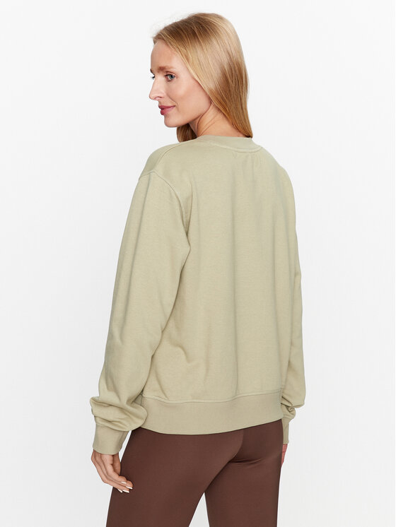 New Balance New Balance Felpa Essentials Stacked Logo French Terry Crewneck WT31532 Verde Regular Fit