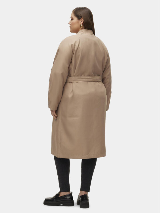 Vero Moda Curve Vero Moda Curve Trench Doreen 10307261 Bež Regular Fit