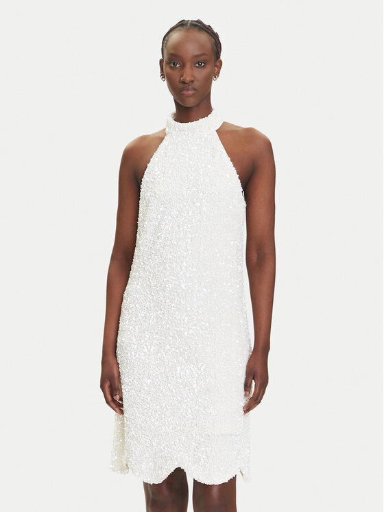 YAS YAS Rochie cocktail Mira 26037830 Écru Regular Fit