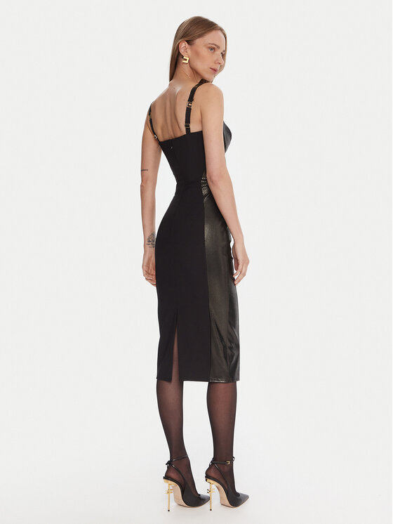 Elisabetta Franchi Elisabetta Franchi Cocktail obleka AB-838-57E2-V480 Črna Slim Fit