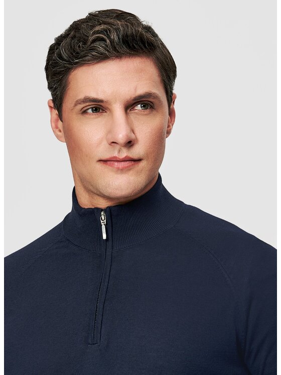 Pako Lorente Pako Lorente Sweter P26SF-2X-007 Granatowy Classic Fit