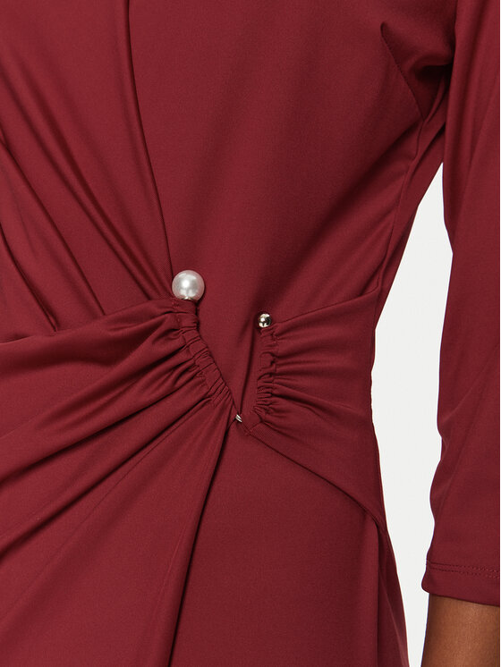 Rinascimento Rinascimento Vakarinė suknelė CFC0019791002 Vyšninė Regular Fit