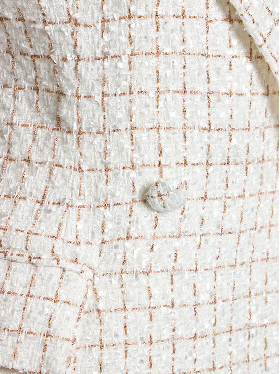 Glamorous Glamorous Trikotāžas kleita CK6798 Balts Regular Fit