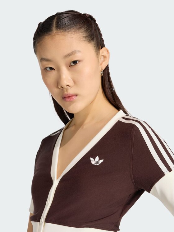 adidas adidas Koszula 162090 Brązowy Slim Fit