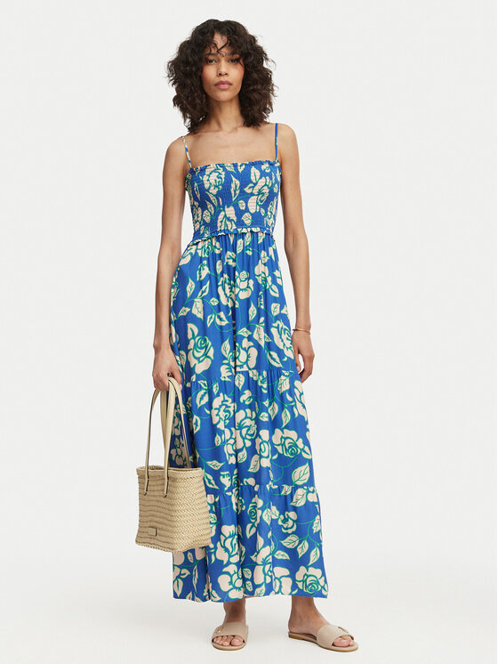 Maaji Maaji Letní šaty Flora Buttercup PT2985CLD002 Modrá Regular Fit