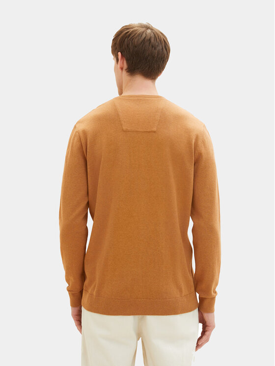 Tom Tailor Tom Tailor Pulover 1027665 Rjava Regular Fit