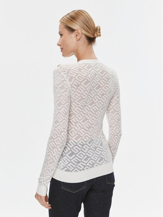 Guess Guess Pullover W4RR28 Z3C90 Weiß Slim Fit