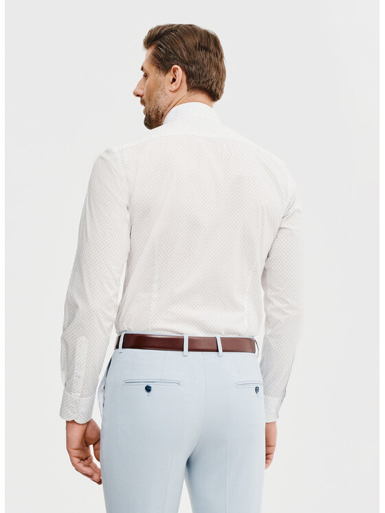 Pako Lorente Pako Lorente Koszula P25SF-1X-039 Biały Slim Fit