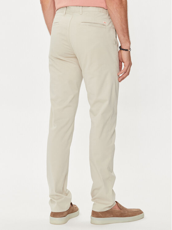 BOSS Boss Chino nohavice Chino_Slim 50510933 Béžová Slim Fit