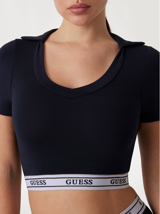 Guess Guess Top 172203 Niebieski Classic Fit
