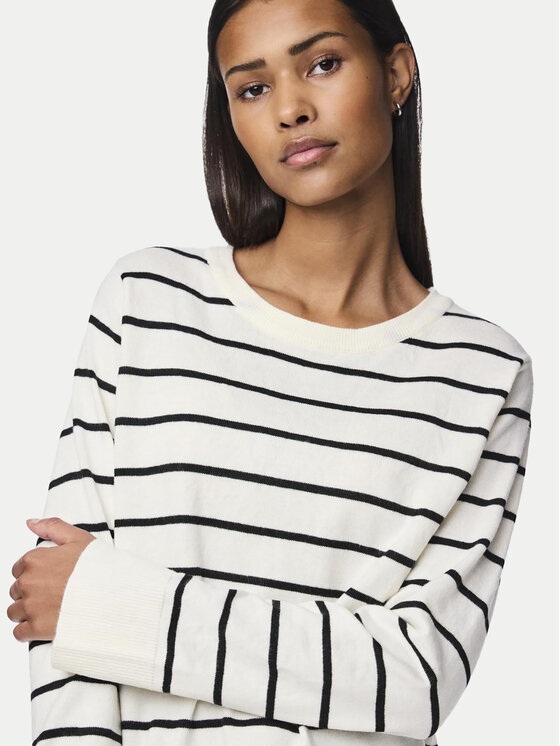 Pieces Pieces Svetr Joy 17150579 Bílá Regular Fit