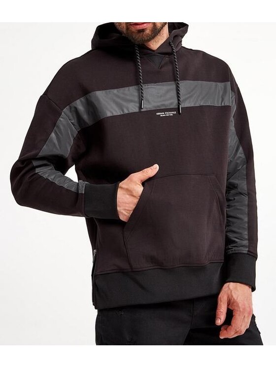 Armani Exchange Armani Exchange Mikina 3LZMLF ZJZGZ 1200 Černá Regular Fit