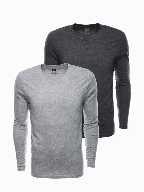 Ombre Ombre Longsleeve Z41 Szary Regular Fit