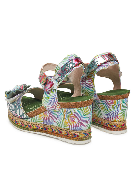 Laura Vita Laura Vita Espadryle Hacdeo 09 Srebrny